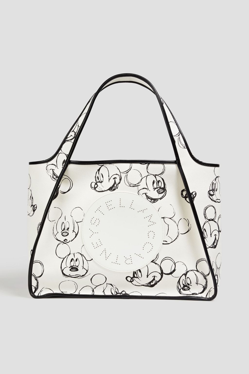 STELLA MCCARTNEY Printed cotton canvas shoulder bag THE OUTNET