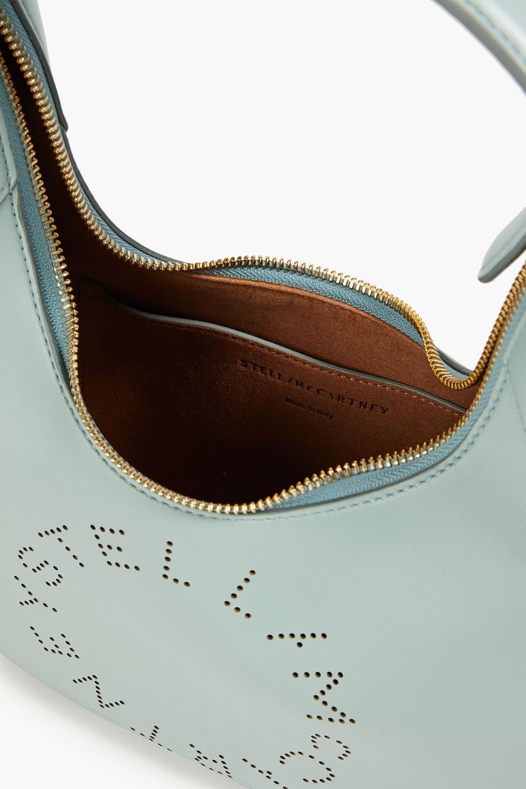 STELLA MCCARTNEY Perforated faux leather shoulder bag