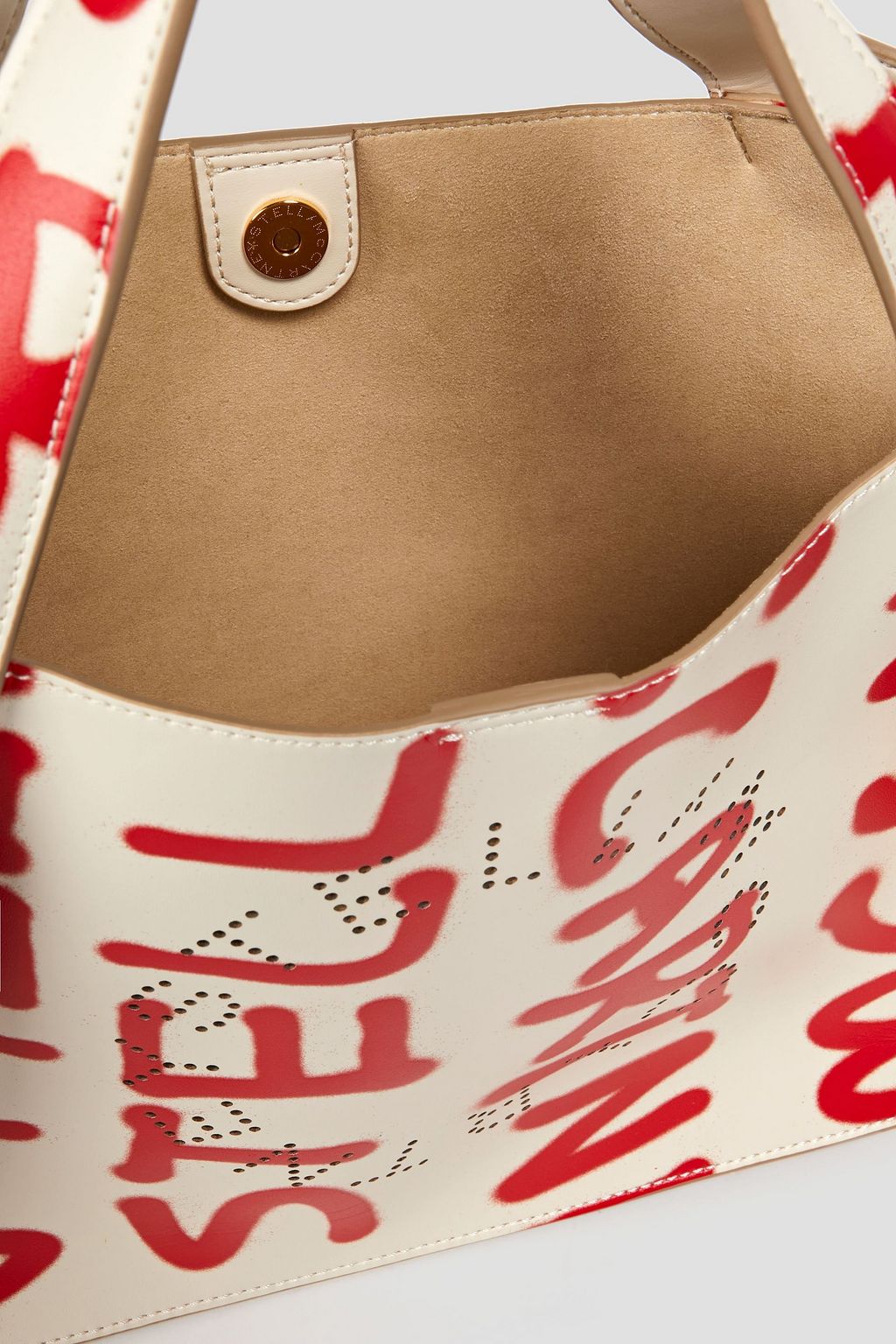 STELLA MCCARTNEY + Ed Curtis Graffiti printed tote