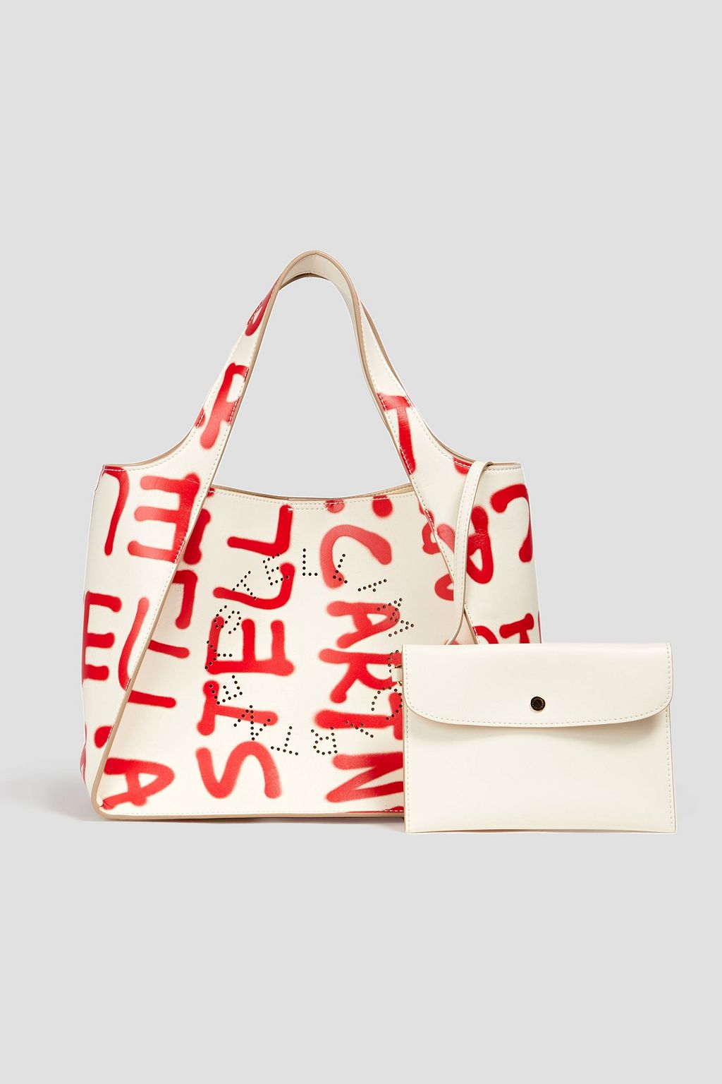 STELLA MCCARTNEY + Ed Curtis Graffiti printed tote