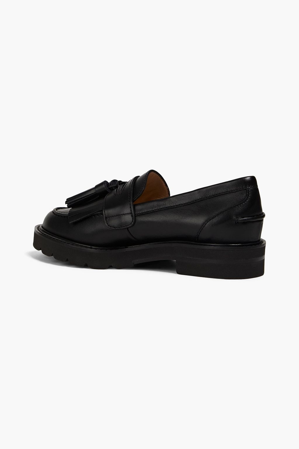 STUART WEITZMAN Mila tasseled leather loafers