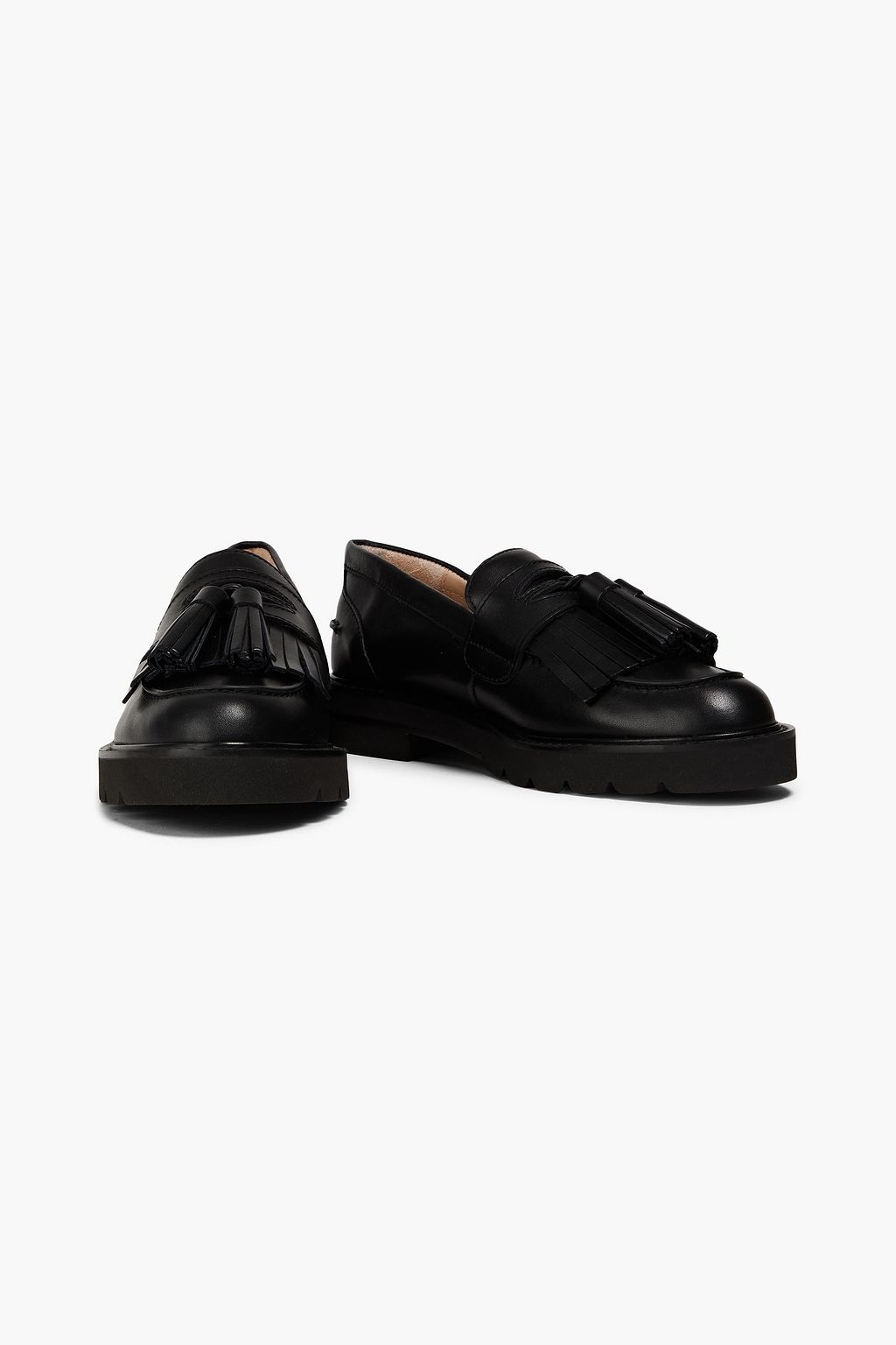 STUART WEITZMAN Mila tasseled leather loafers