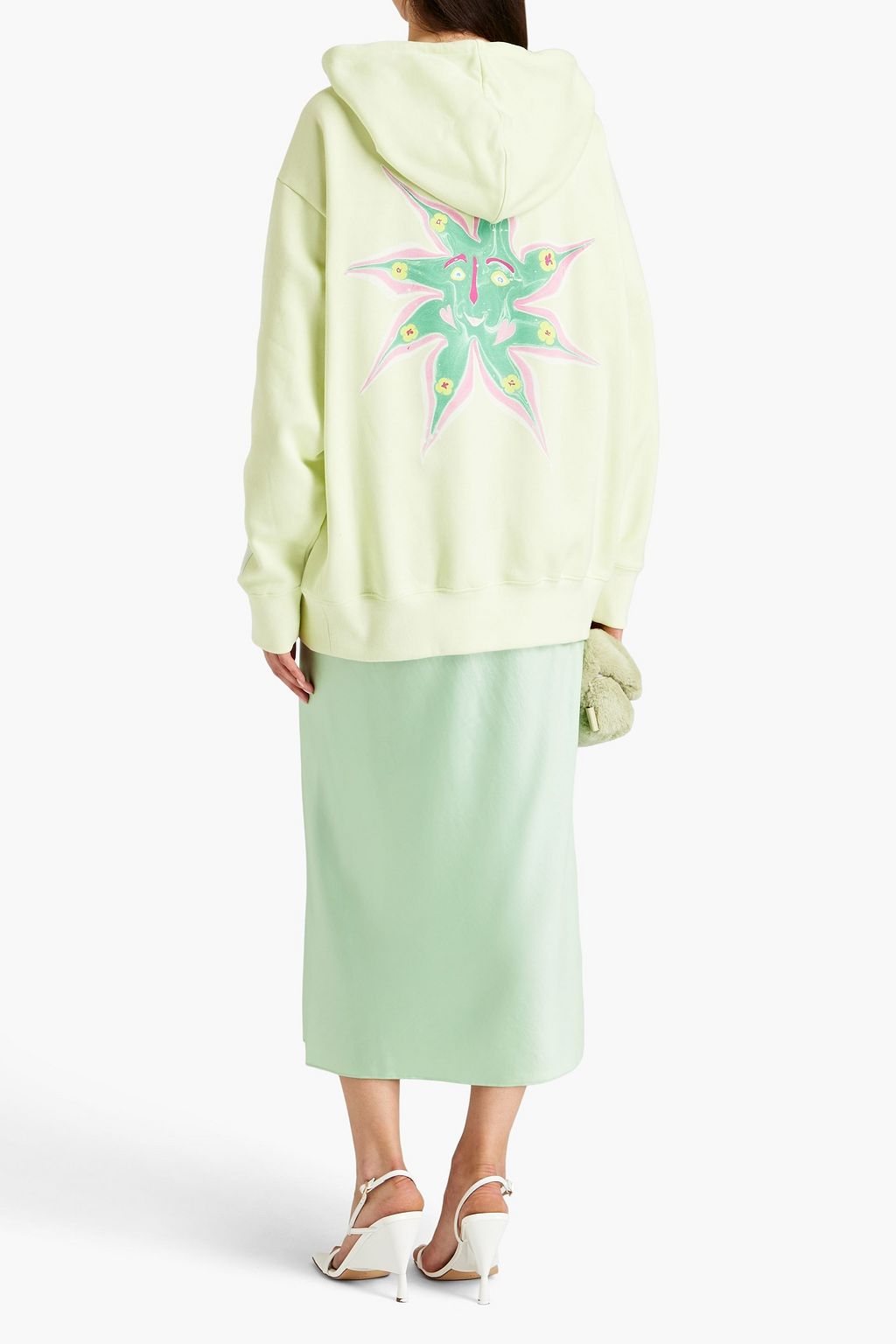 STELLA MCCARTNEY Hoodie aus Baumwollfleece mit Print