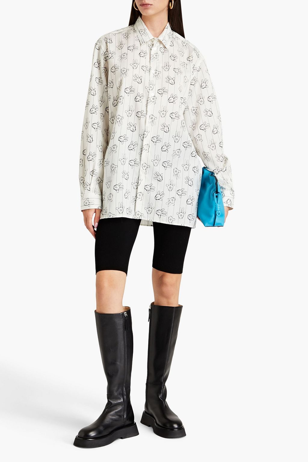 STELLA MCCARTNEY Bedrucktes Hemd aus einer Seidenmischung