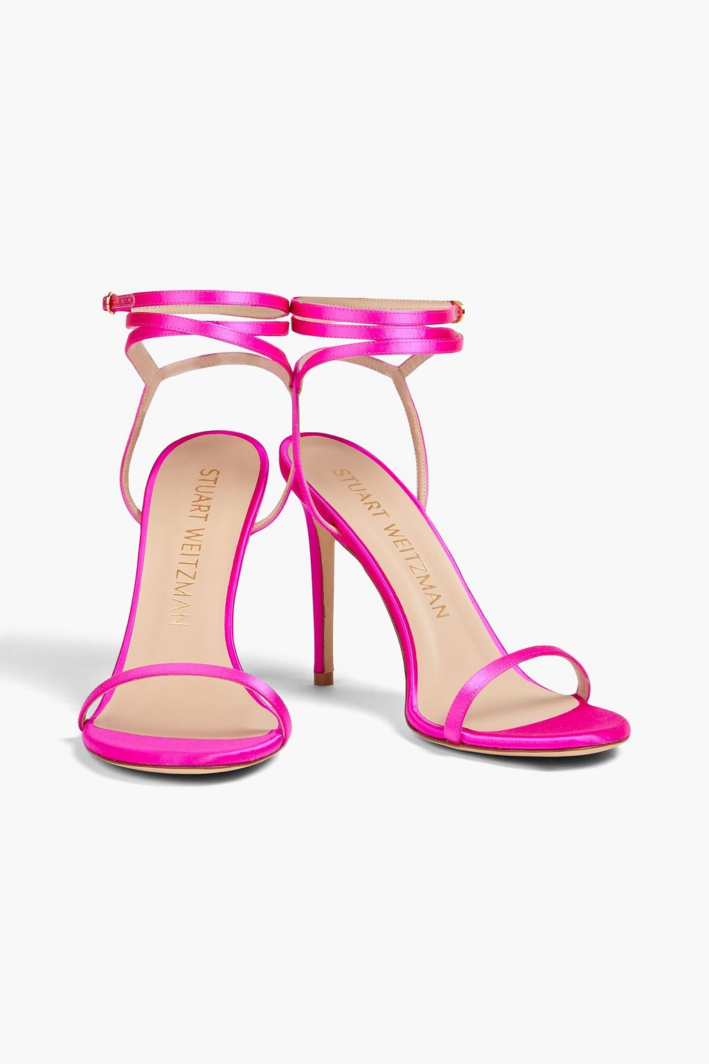 STUART WEITZMAN Satin sandals