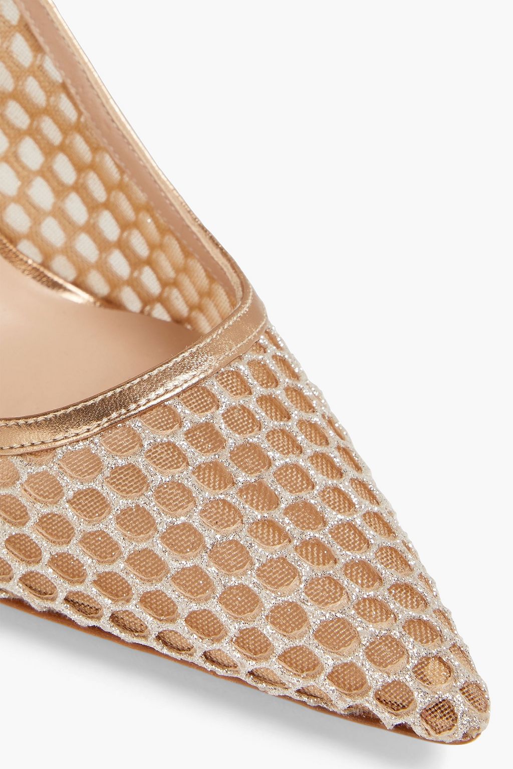 STUART WEITZMAN Stuart 100 metallic mesh pumps