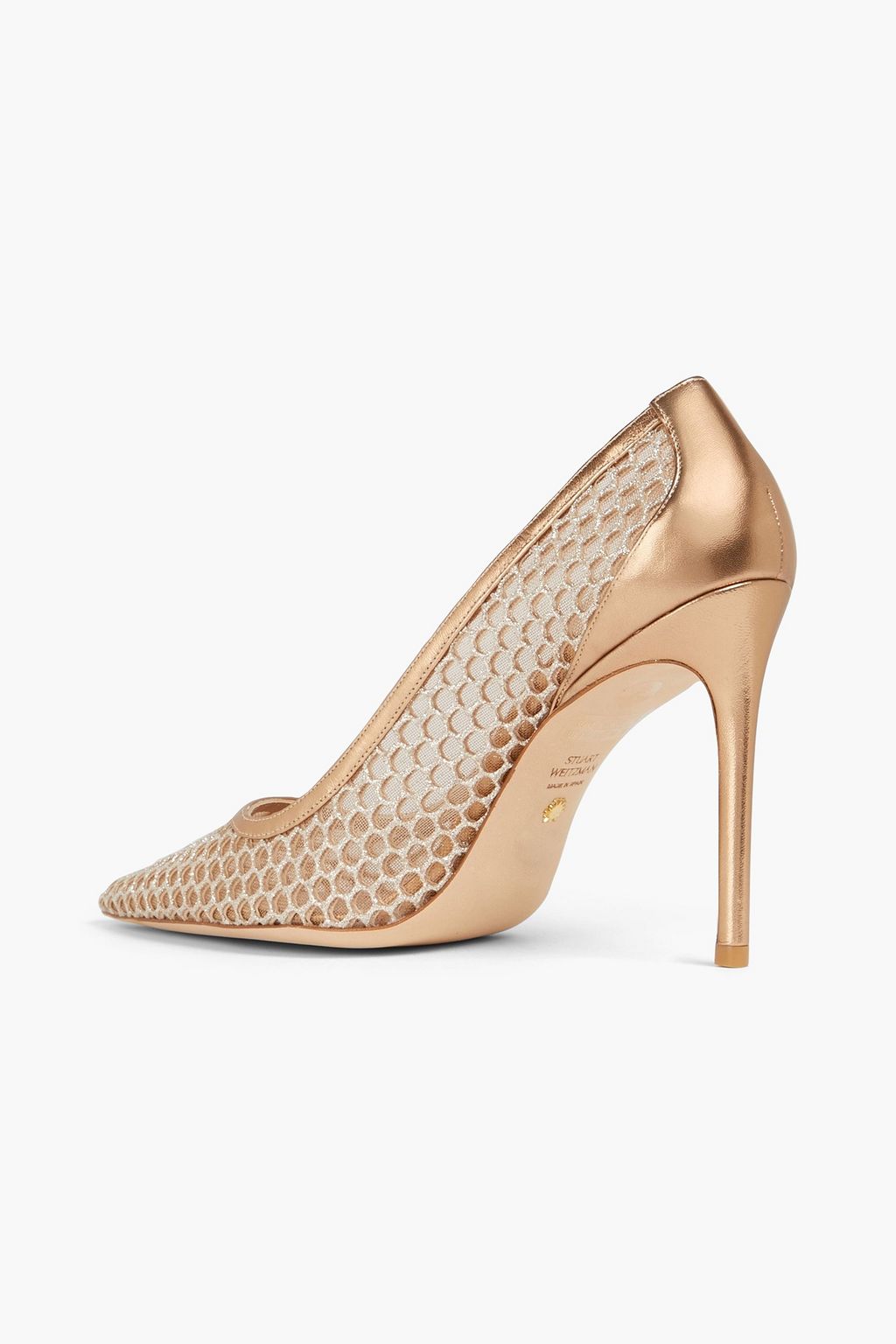 STUART WEITZMAN Stuart 100 metallic mesh pumps