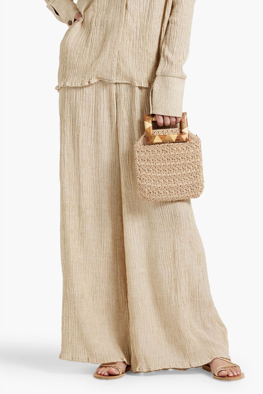 CATARINA MINA Tiwa crochet tote
