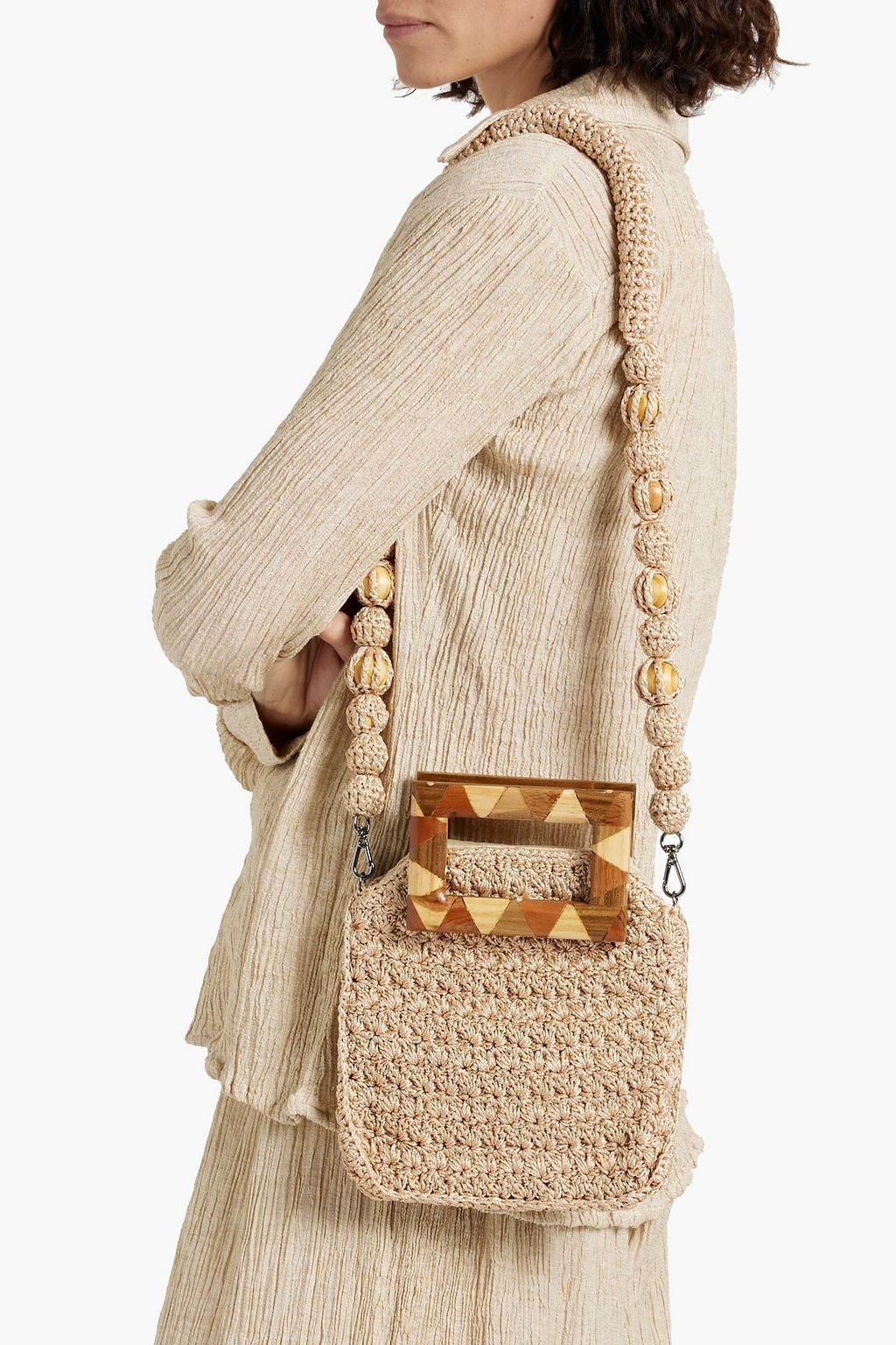 CATARINA MINA Tiwa crochet tote