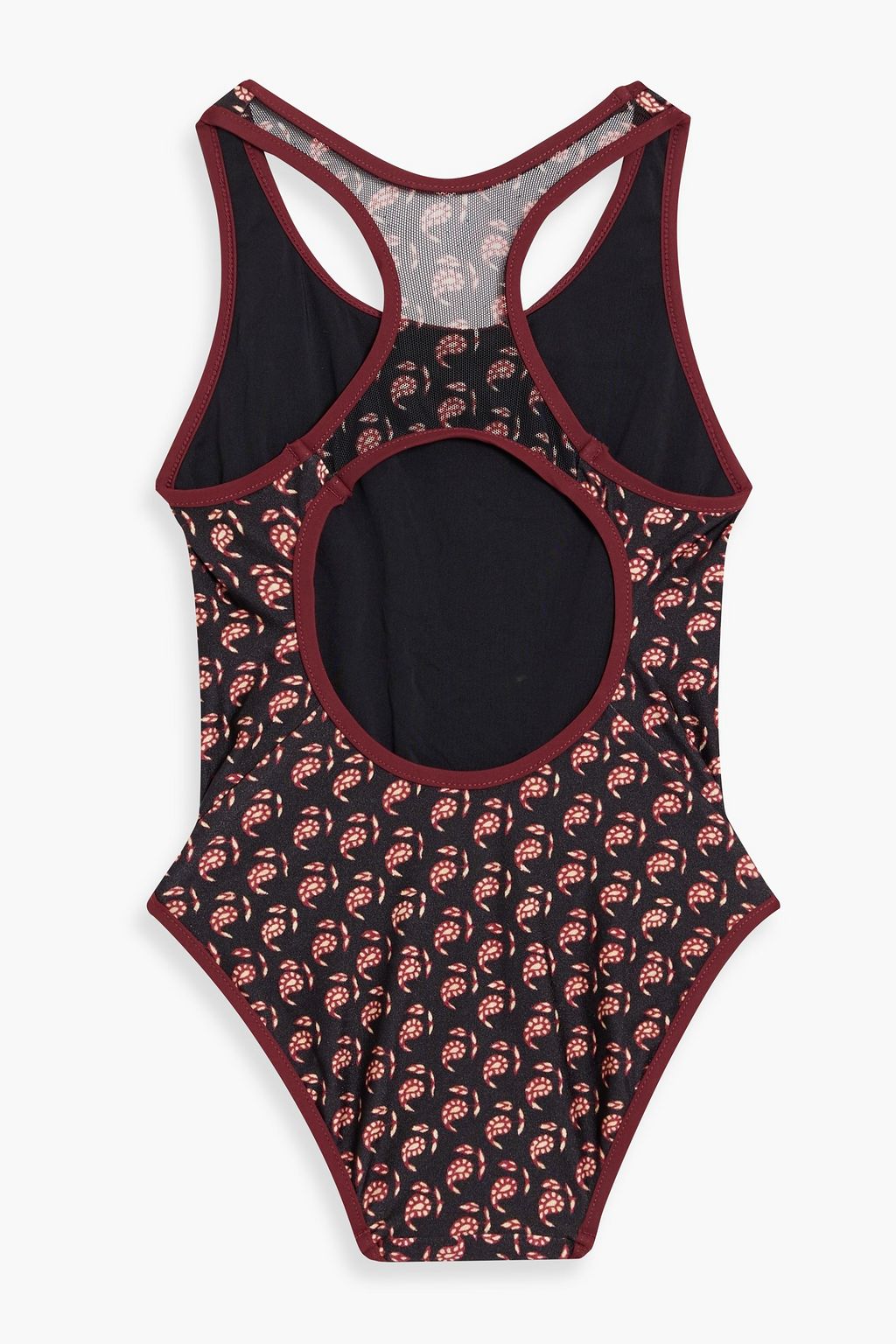 ZIMMERMANN Kids Jaya mesh-paneled printed swimsuit