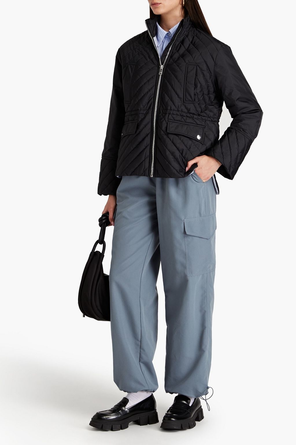 GANNI Quilted ripstop jacket