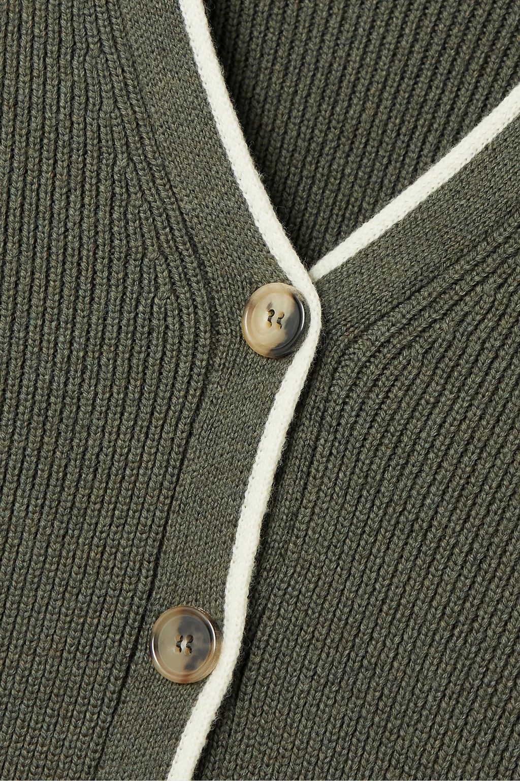 LOEWE Ribbed wool-blend cardigan