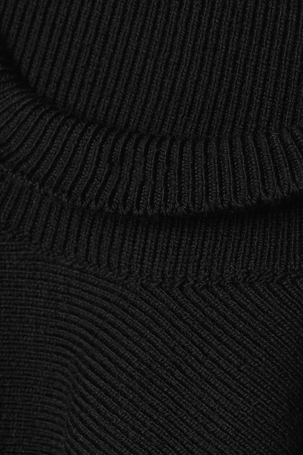TOM FORD Cropped ribbed wool-blend turtleneck and strapless top set