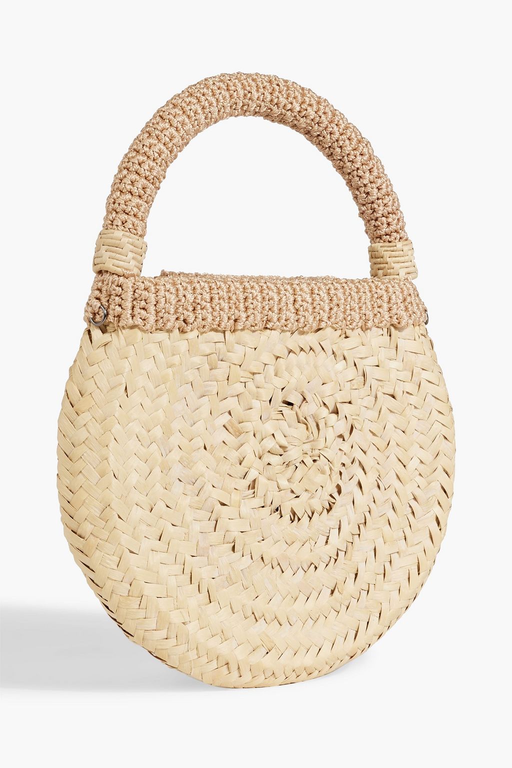 CATARINA MINA Carnaúba crochet and faux raffia tote