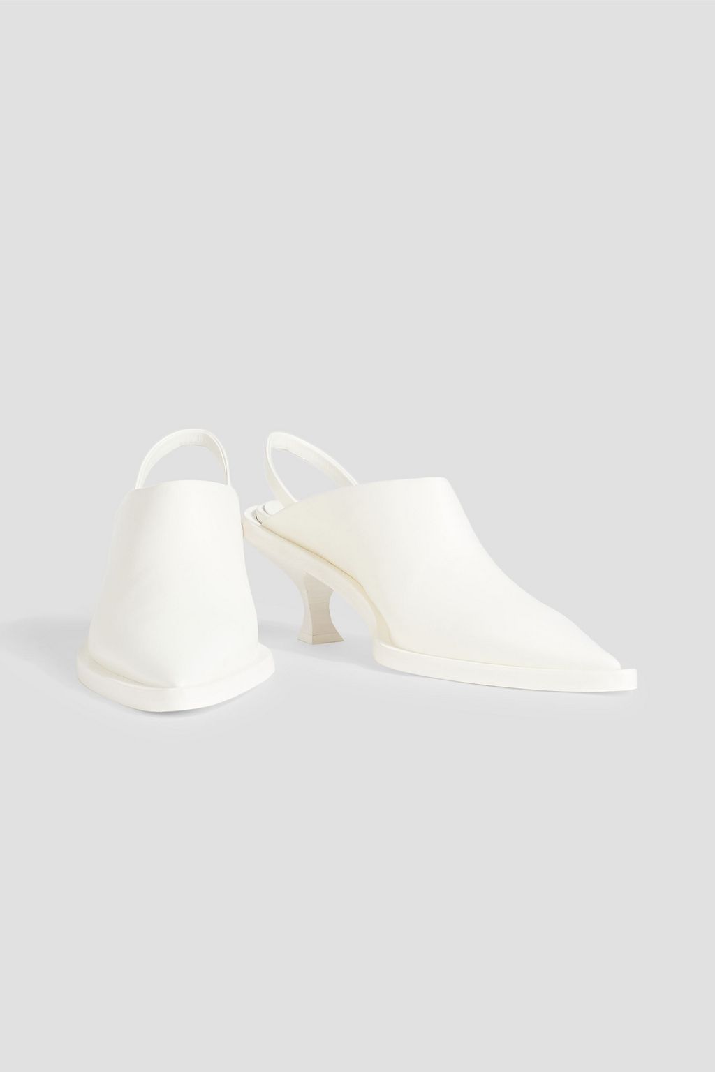 JIL SANDER Leather slingback pumps