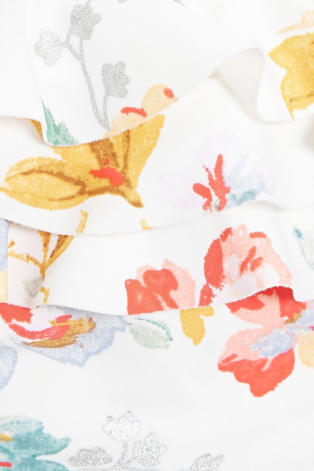 ZIMMERMANN Kids Belle ruffled floral-print bikini briefs