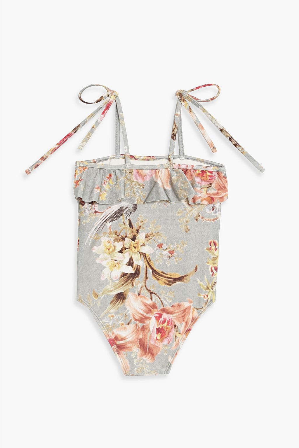 ZIMMERMANN Kids Mercer ruffled floral-print swimsuit