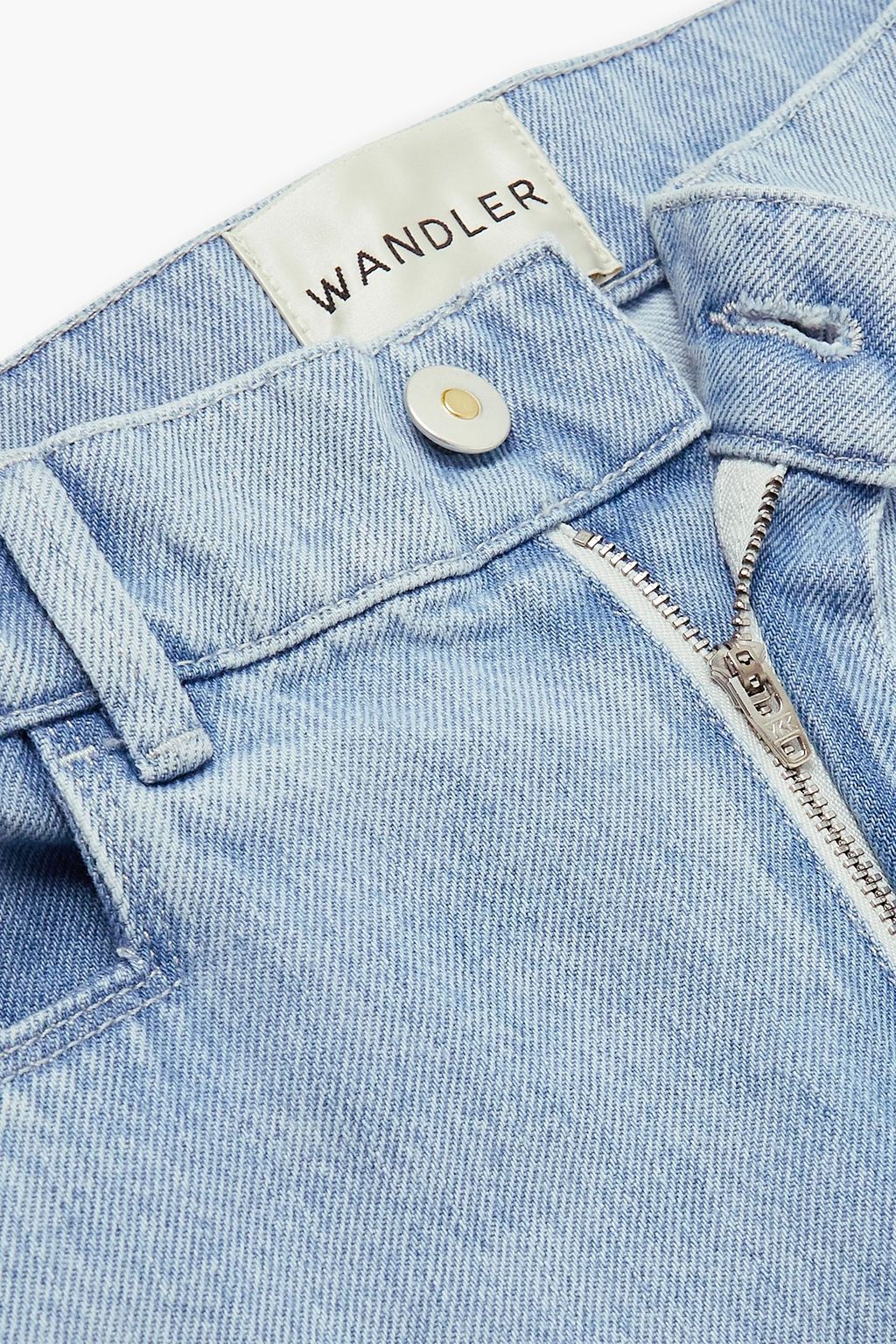 WANDLER ハイライズ ワイドレッグジーンズ レーザーカット
