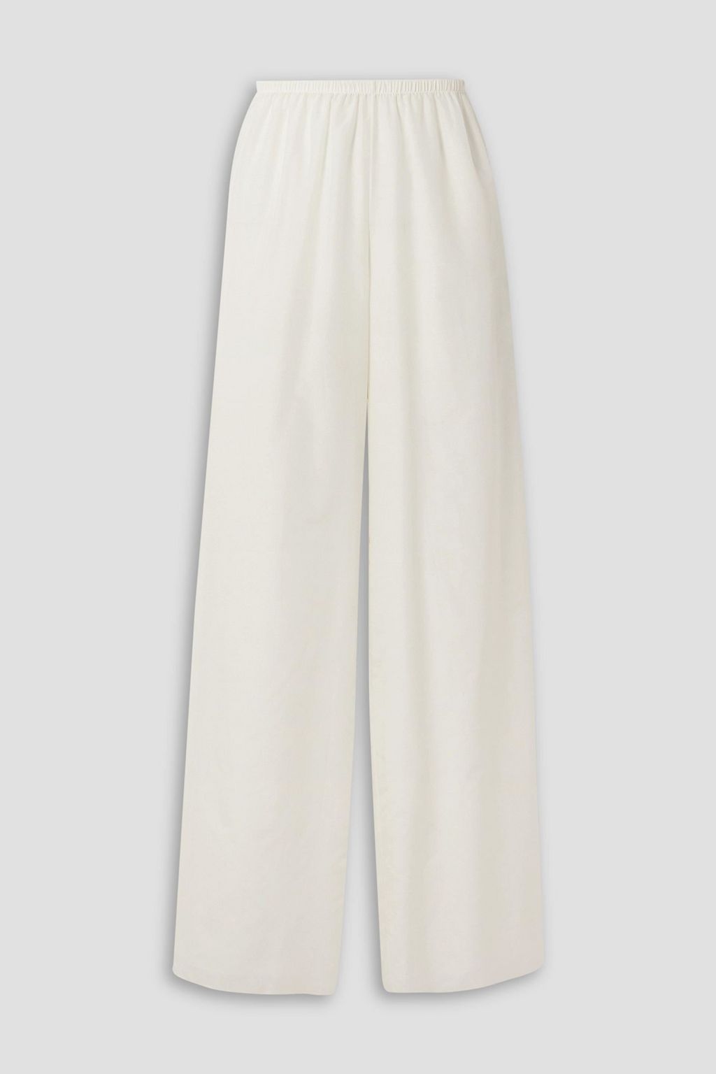 THE ROW Andres cotton and silk-blend poplin wide-leg pants | THE OUTNET