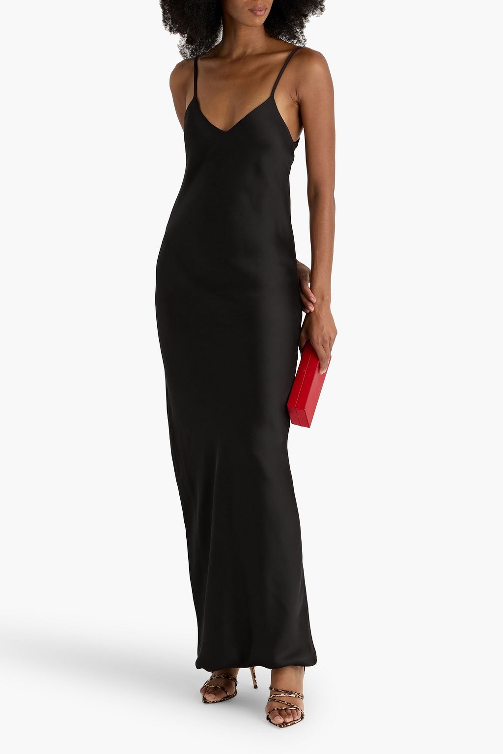 NORMA KAMALI Satin maxi slip dress