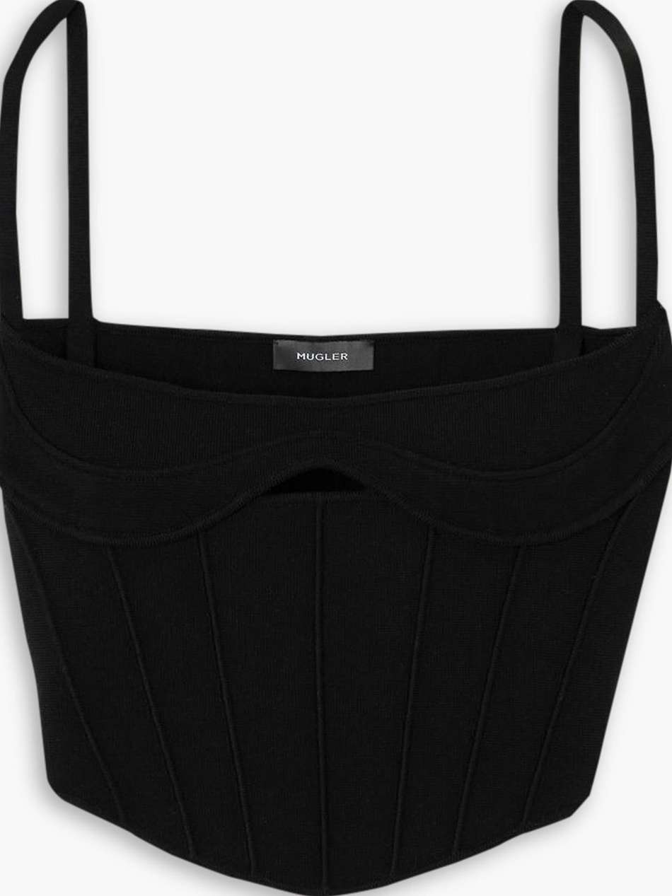 heaven stretch-knit bustier top