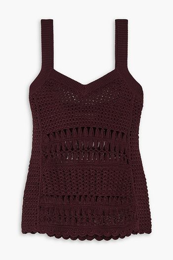 Wales Bonner - Studio Crochet-Trimmed Jersey Track Jacket - Burgundy Wales  Bonner