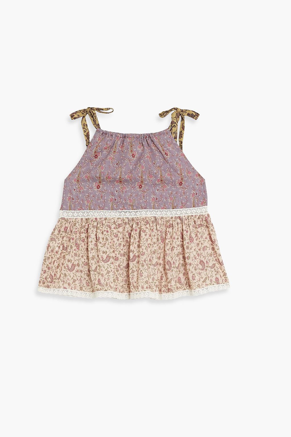 ZIMMERMANN Kids Juniper floral-print cotton top