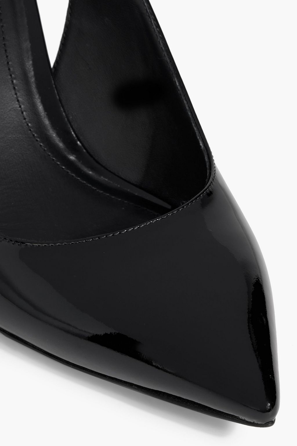 BALMAIN Alma patent-leather slingback pumps