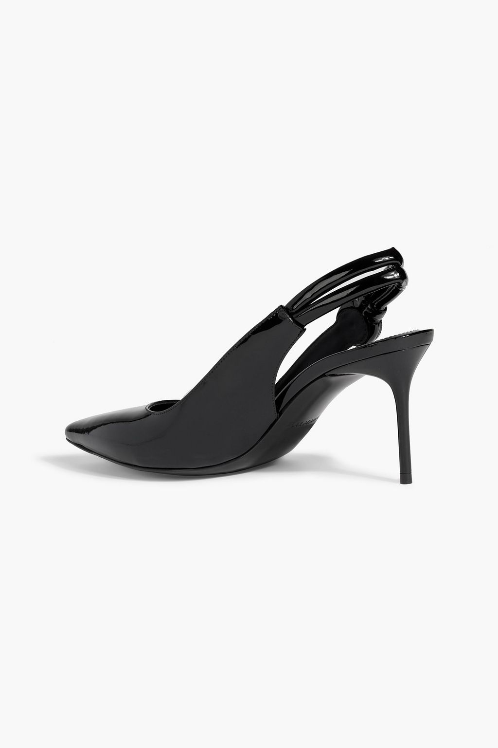 BALMAIN Alma patent-leather slingback pumps