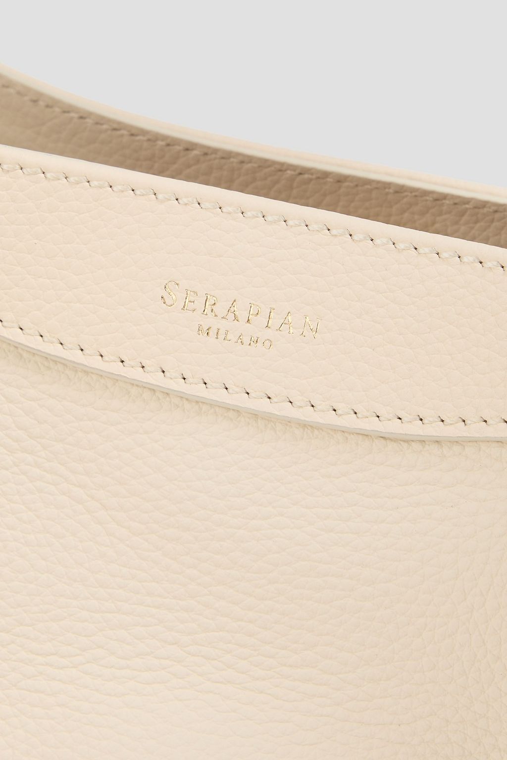 SERAPIAN Small Secret Rugiada pebbled-leather tote