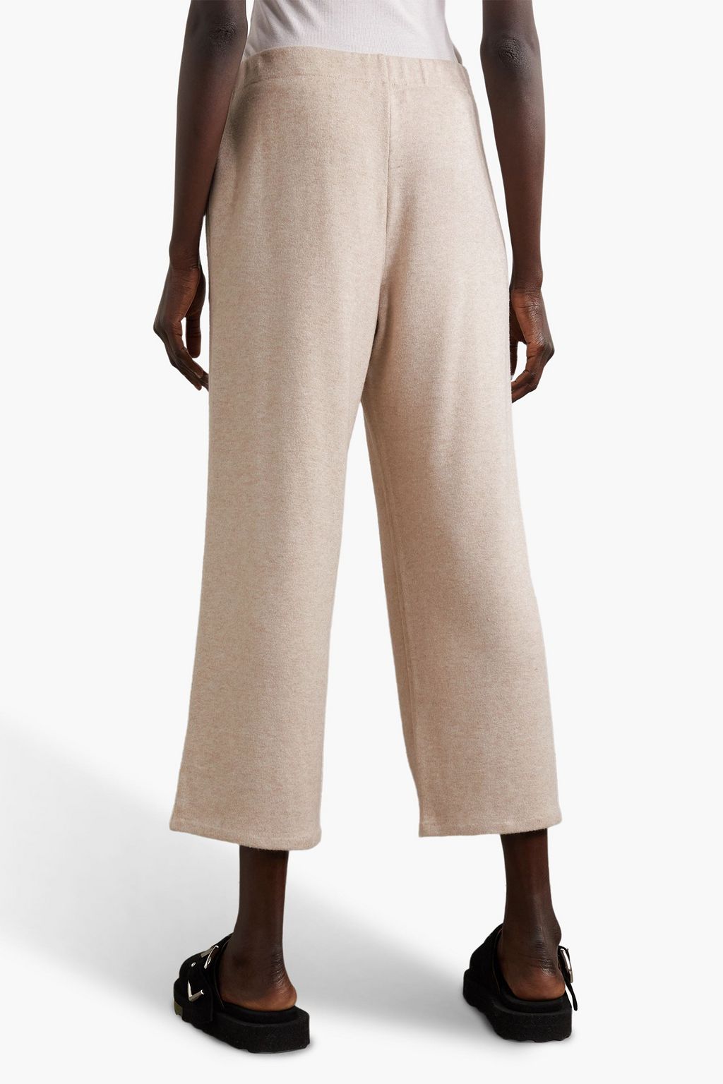VINCE. Cropped stretch-knit track pants