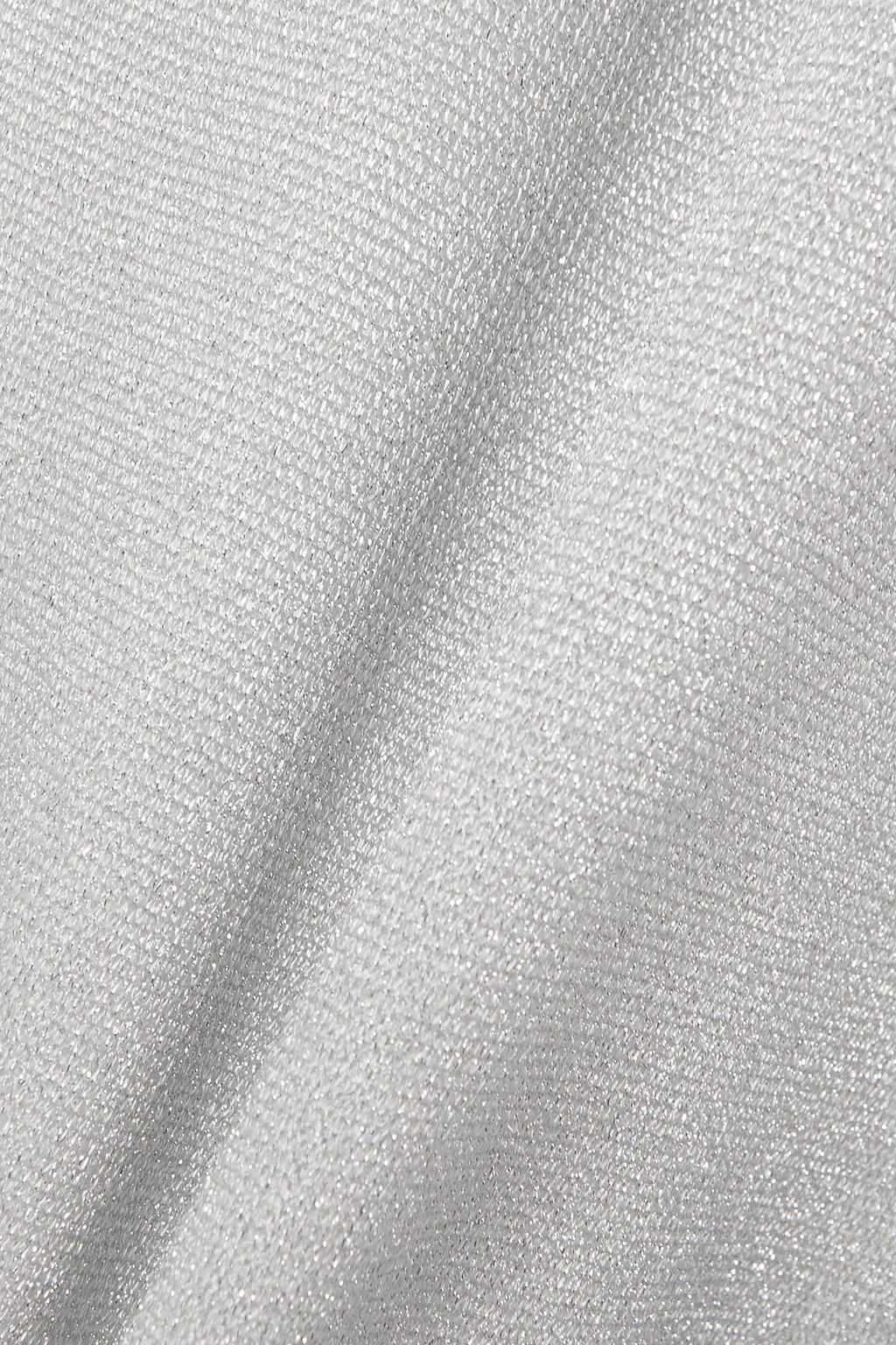 MISSONI Metallic wool-blend wide-leg pants