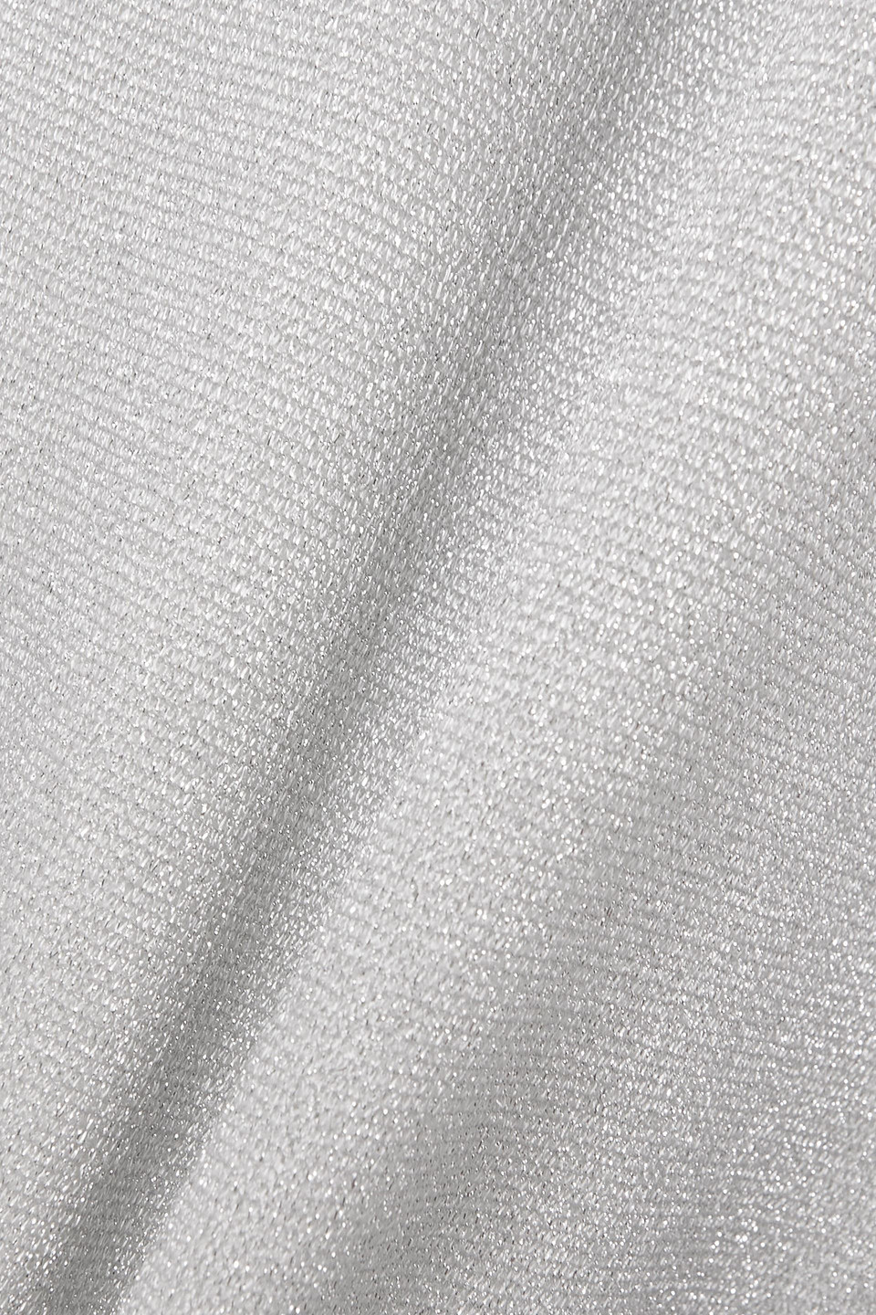 Missoni Hose Mit Weitem Bein Aus Einer Wollmischung In Metallic-optik In Silver