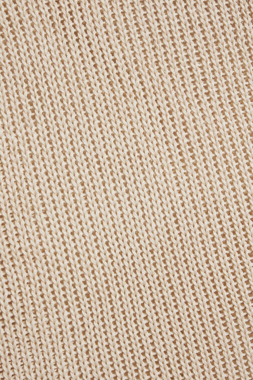 SAVANNAH MORROW Sakari asymmetric Pima cotton macramé skirt