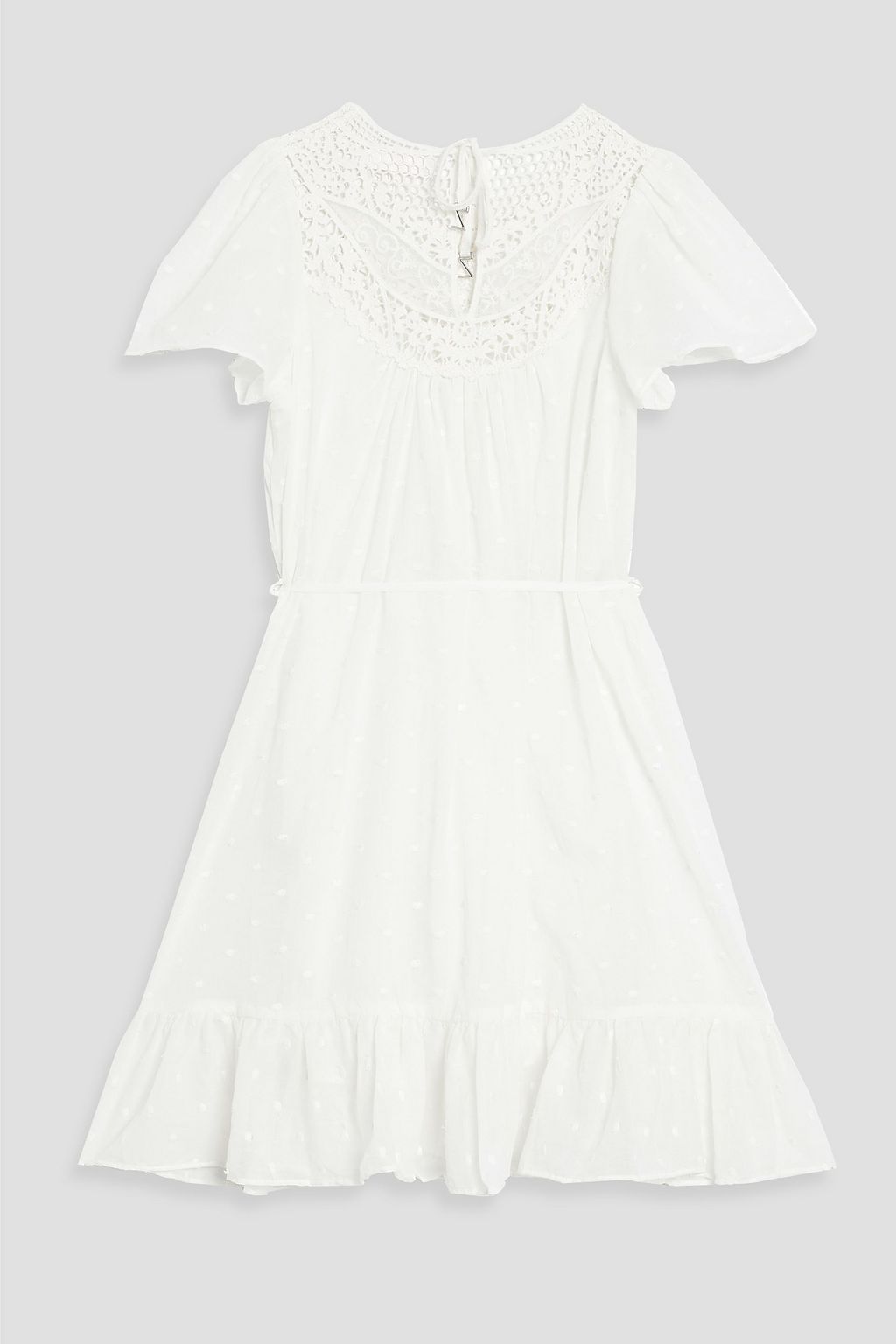 ZIMMERMANN コットン ワンピース ベルト付き スイスドット