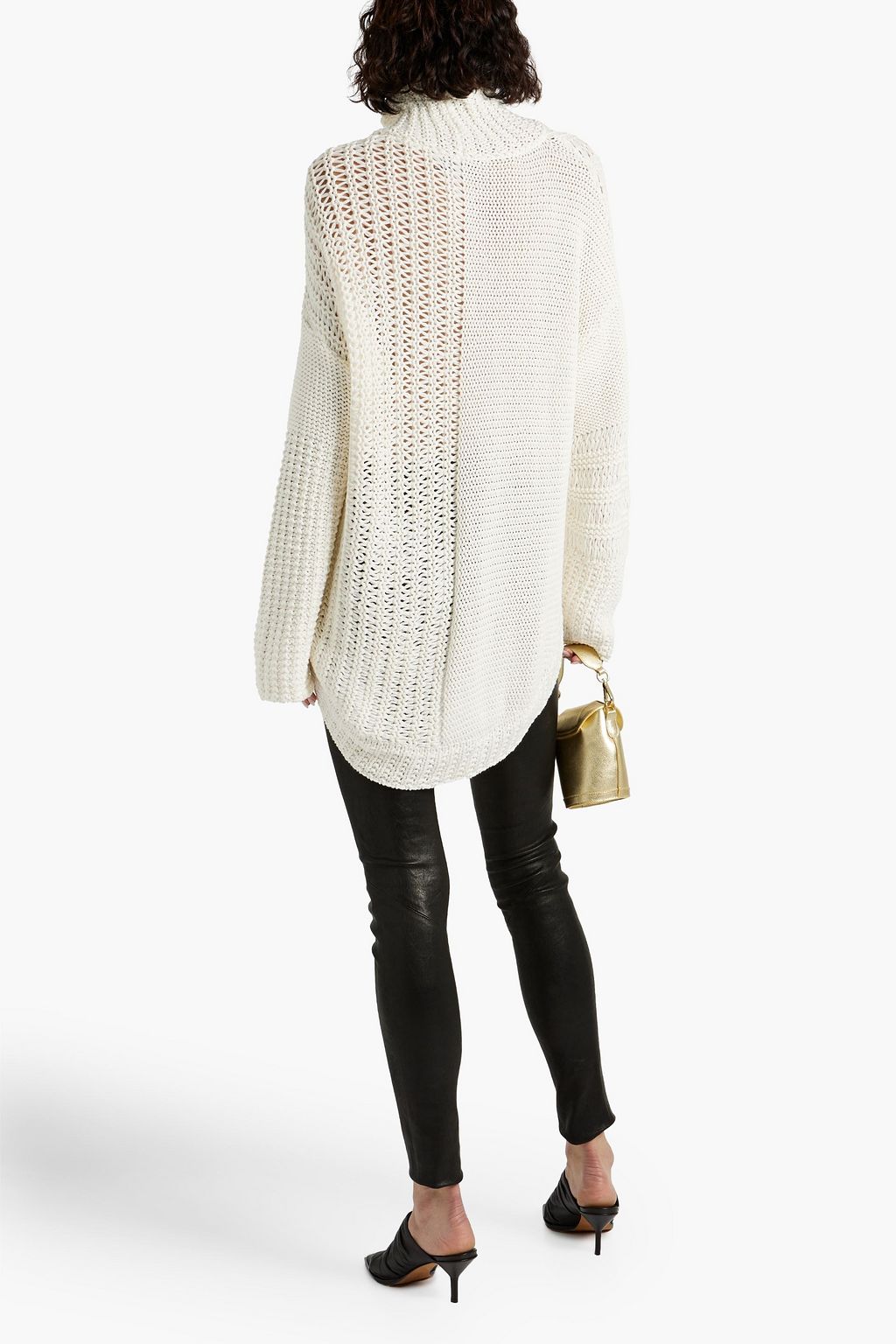 ENVELOPE1976 Open-knit cotton turtleneck sweater