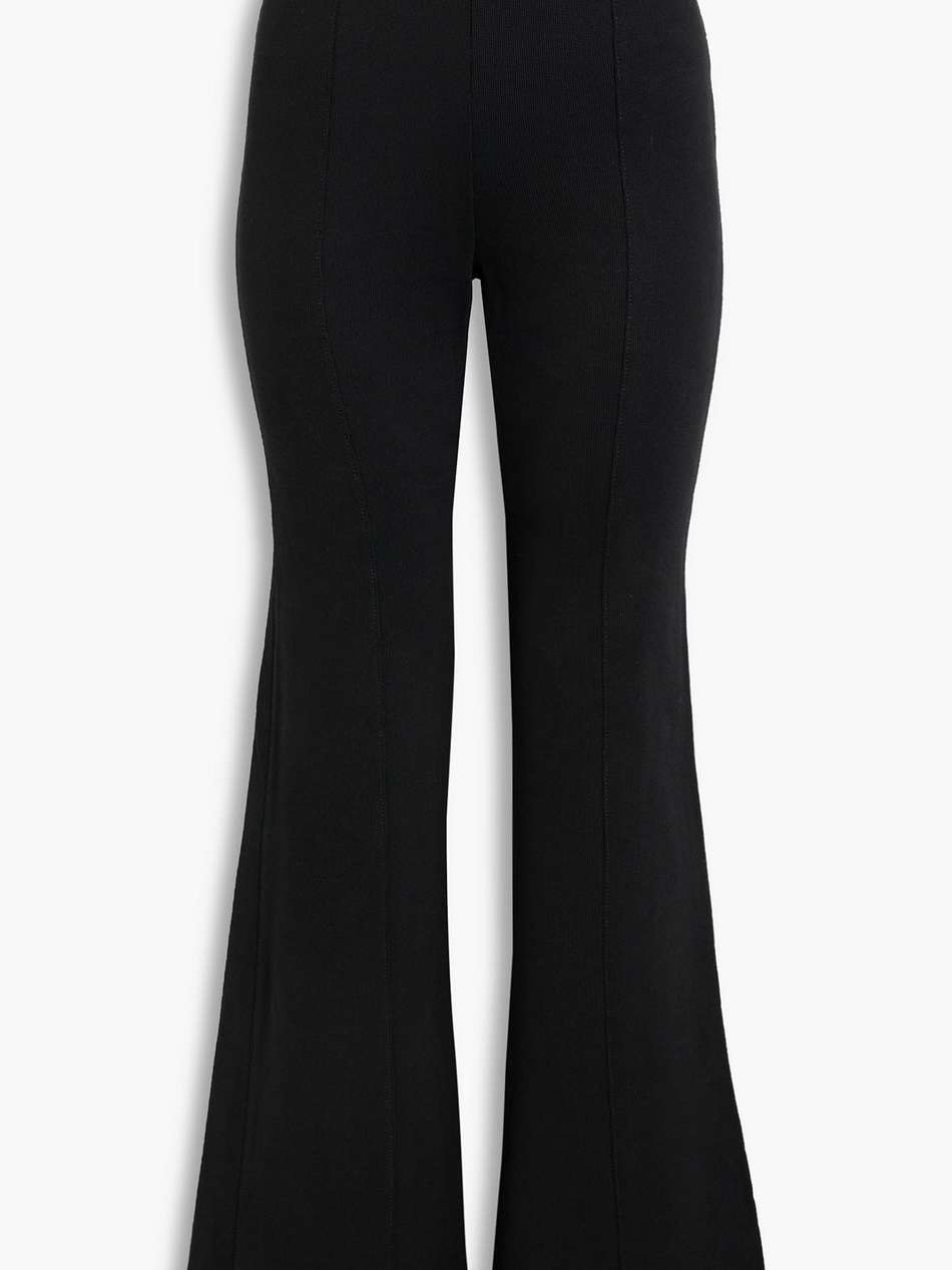 free to french cotton-blend terry flared pants