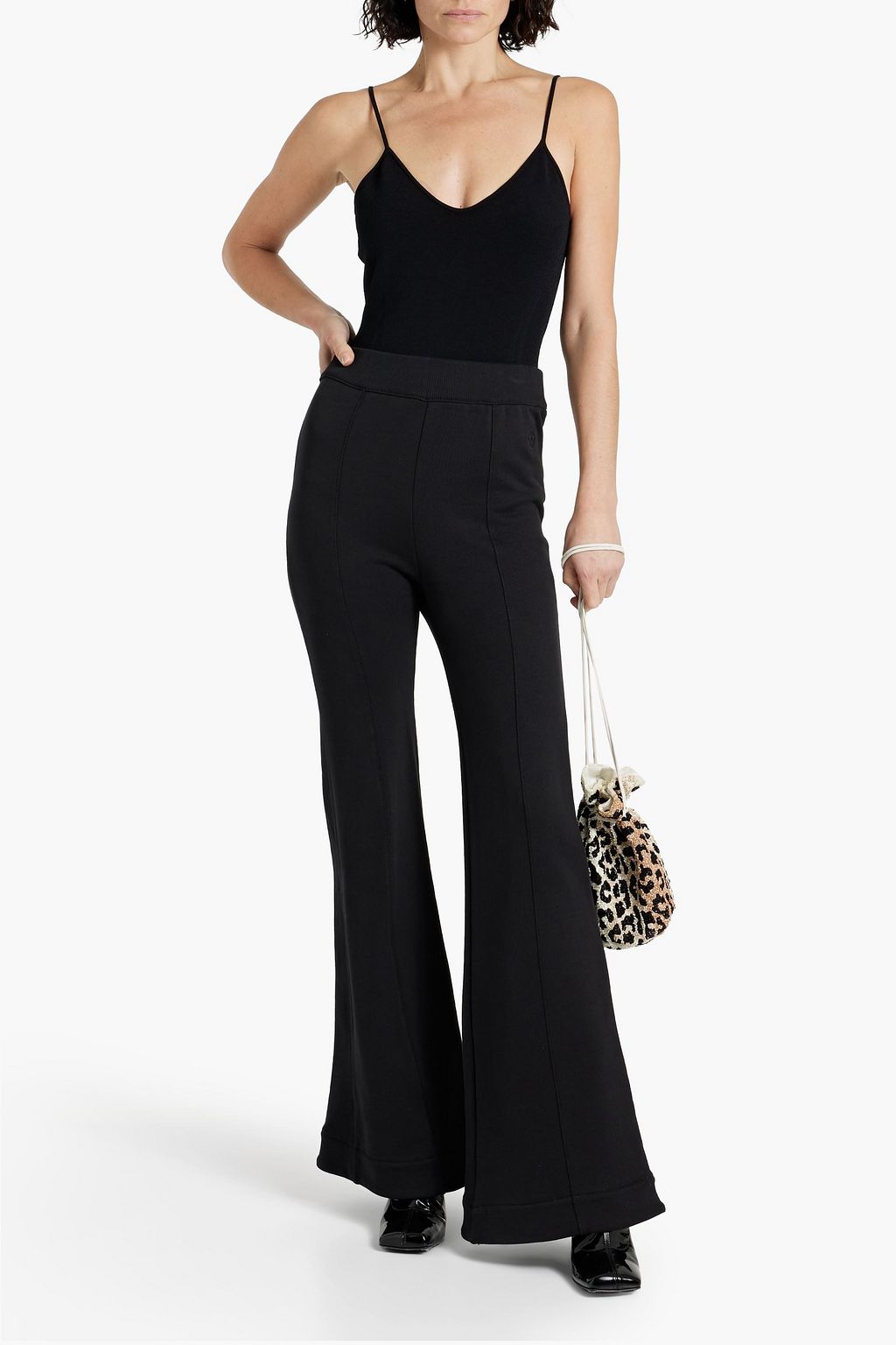 AZ FACTORY Free To French cotton-blend terry flared pants