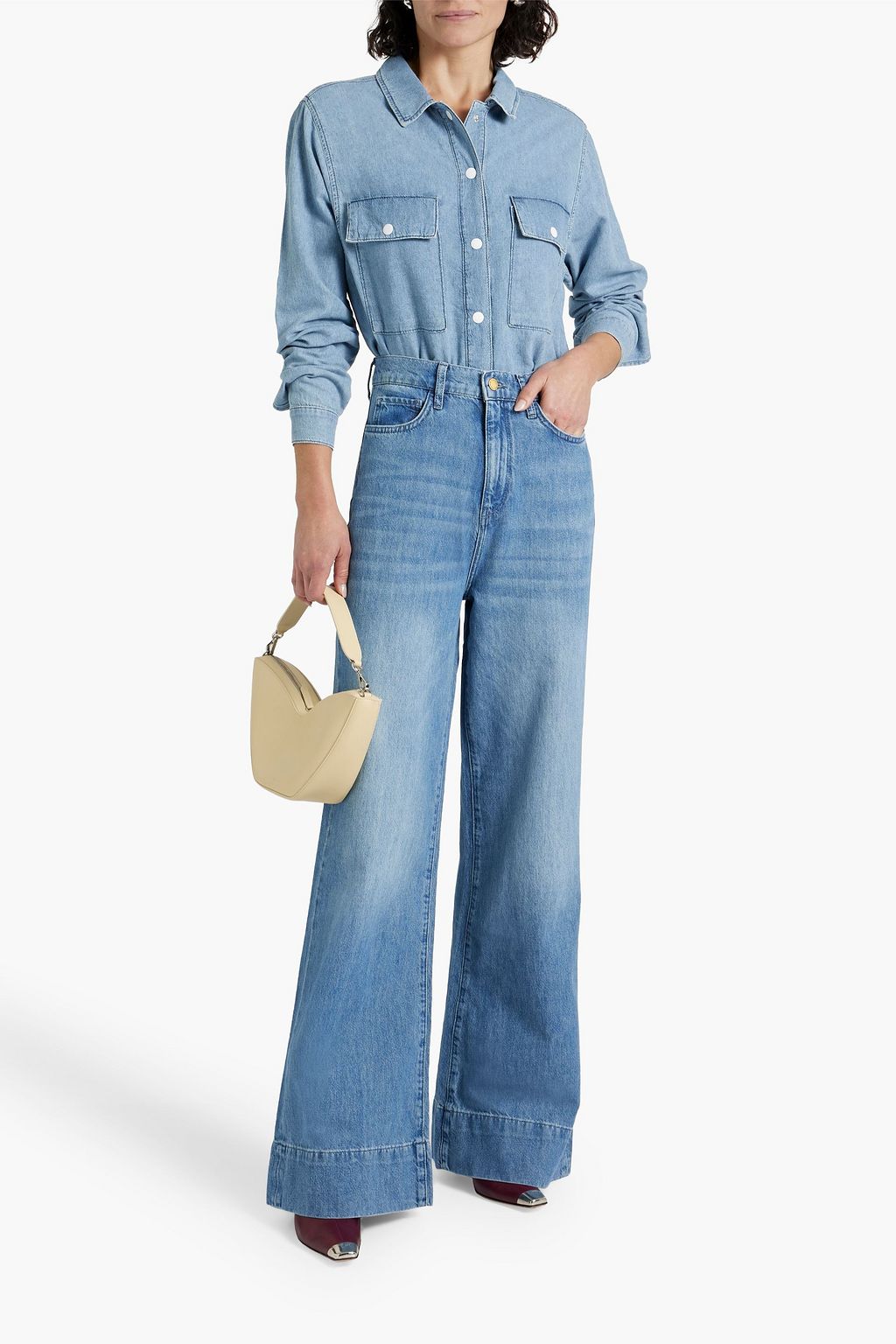 TRIARCHY Onassis high-rise wide-leg jeans