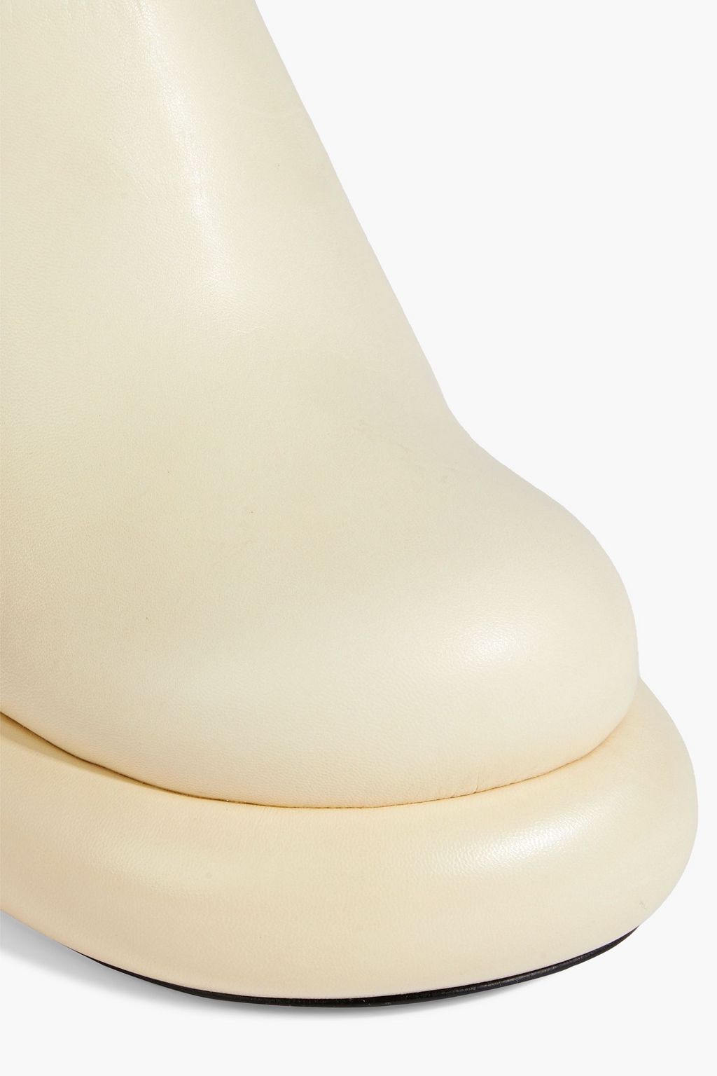 JIL SANDER Leather platform mules