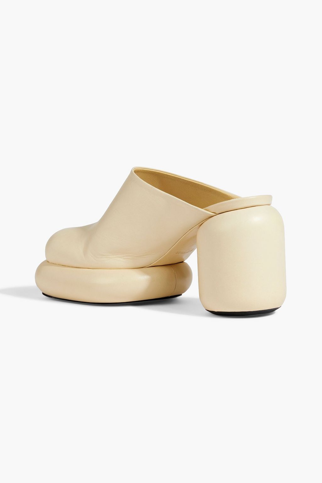 JIL SANDER Leather platform mules