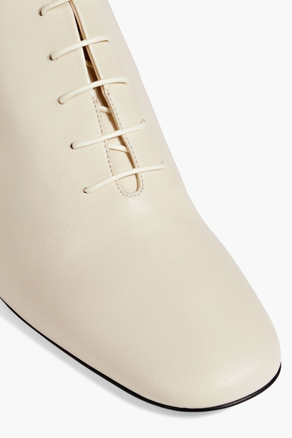 JIL SANDER Lace-up leather pumps