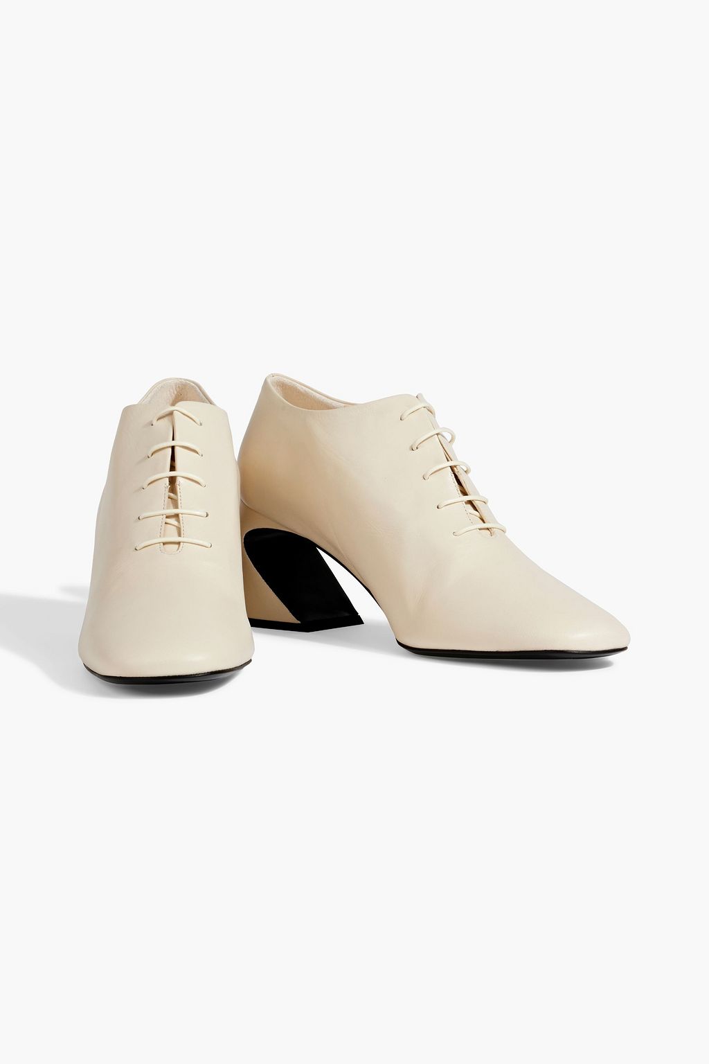 JIL SANDER Lace-up leather pumps