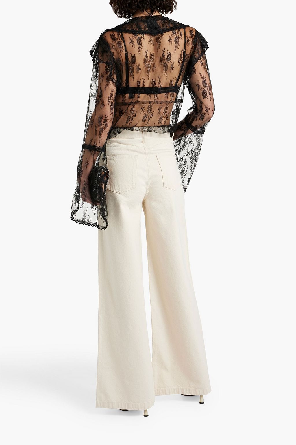 TRIARCHY High-rise wide-leg jeans