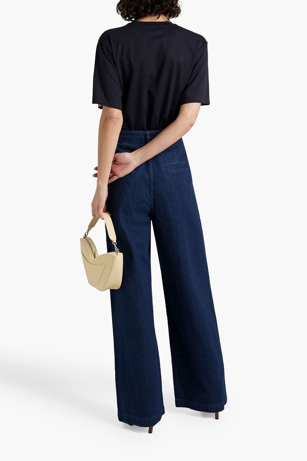 TRIARCHY High-rise wide-leg jeans