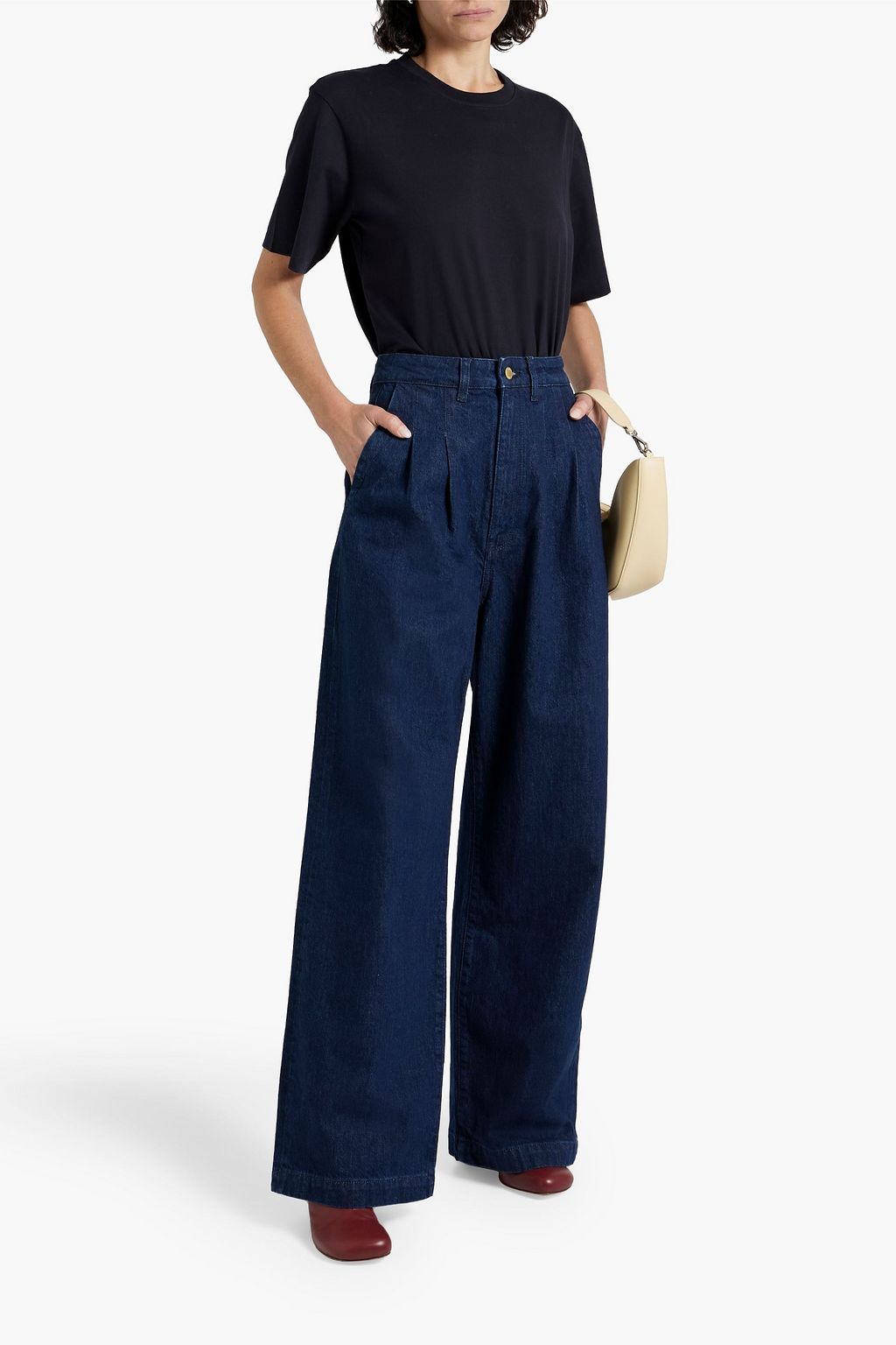 TRIARCHY High-rise wide-leg jeans