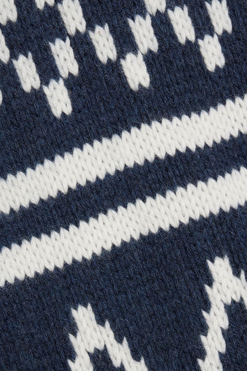 WE NORWEGIANS Fair Isle merino wool and cashmere-blend hooded cardigan