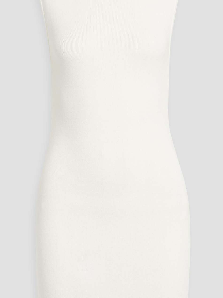barca cutout cotton-jersey mini dress