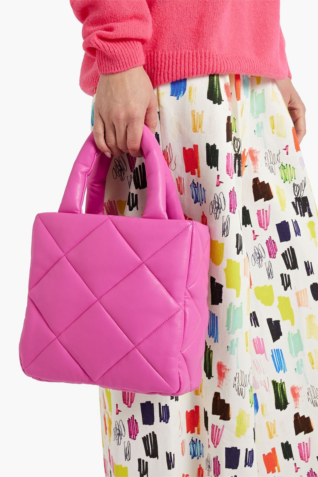 STAND STUDIO Rosanne quilted faux leather tote