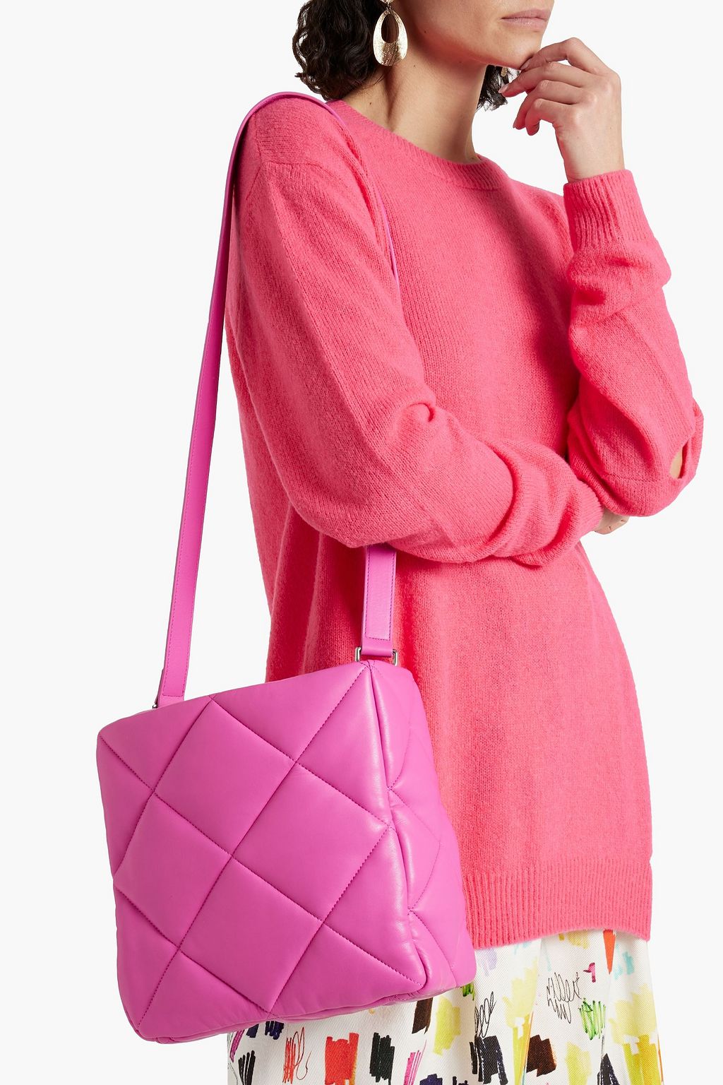 STAND STUDIO Rosanne quilted faux leather tote